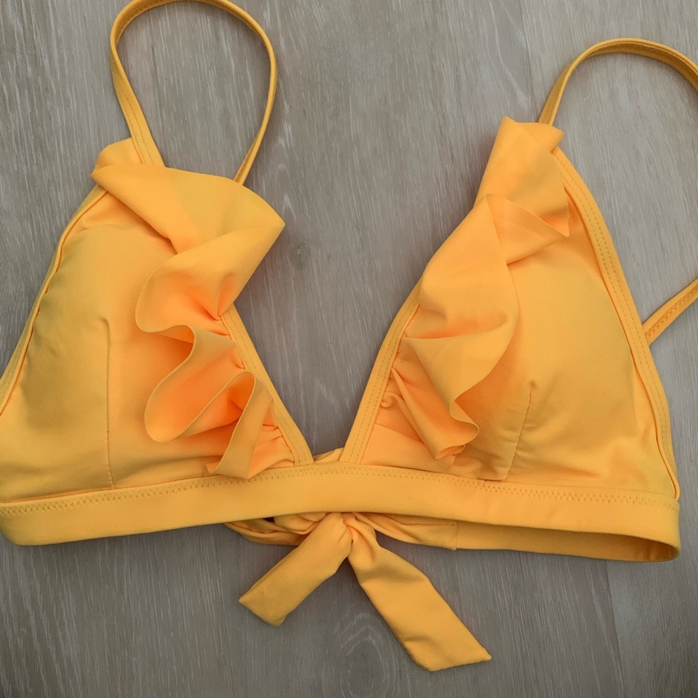 Yellow bathing suit top